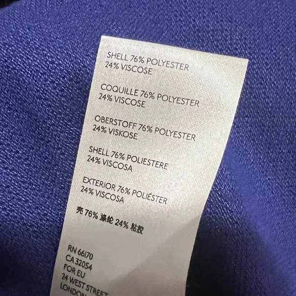 Anthropologie Wellesley Pleated Peacoat in Navy Blue - Women's Size Extra Small - Picture 7 of 10